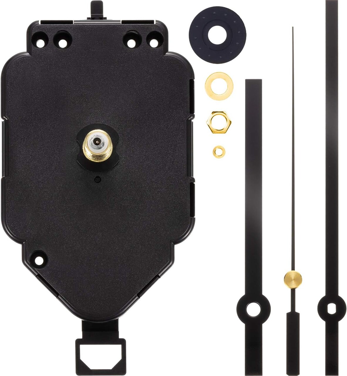 Pendulum Clock Mechanism Kit – Long Shaft Quartz Movement for DIY Replacement.